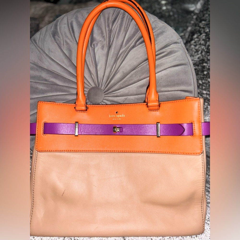 Orange Purple Colorblock KATE SPADE ♠️ Shoulder Bag